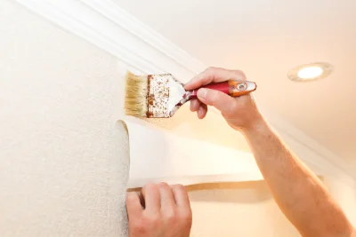 Pose de papier peint à Sorbs — revêtements muraux et toiles de verre